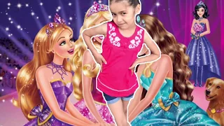Маникюр видео для девочек красим ногти челлендж Барби принцесса красота