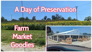 Farm Market Food Preservation / Corn / Bell Peppers / Green Tomatoes / Salsa