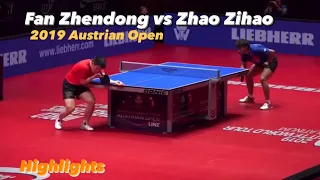 Fan Zhendong 樊振东 vs Zhao Zihao 赵子豪 | 2019 Austrian Open (Ms-Final) [Best Angle] Highlights