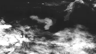Satellite Imagery shows eruption of Kuchinoerabu-jima volcano in Japan