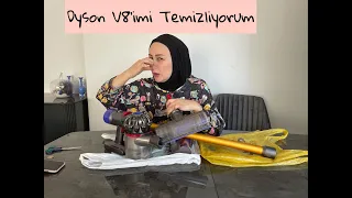 DYSON V8'İMİ TEMİZLİYORUM......