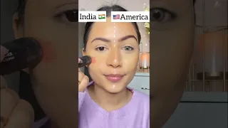 🇮🇳Indian Vs 🇺🇸American Makeup Look😍 | #shorts | SUGAR⁩ Cosmetics