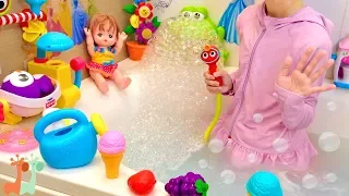 メルちゃん お風呂のおもちゃがいっぱい バスタイム / Huge Bath Toys! Mell-chan Bath Time