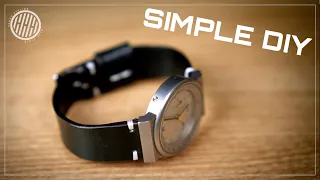 HANDMADE SIMPLE WATCH STRAP | LEATHERCRAFT DIY