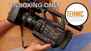 Unboxing - camera video Sony PXW Z190 4K 3-CMOS 1/3" Senzor XDCAM