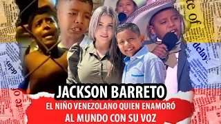 LA HISTORIA CONMOVEDORA DEL NIÑO VENEZOLANO JACKSON BARRETO QUIEN TRIUNFÓ EN LA VOZ KIDS COLOMBIA