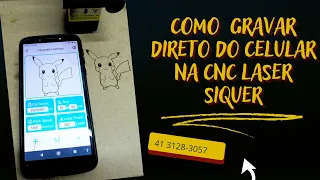 Como utilizar app para gravar direto do celular na CNC laser