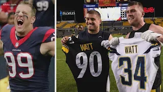 Watt brothers will be second trio since 1927 to appear in the same NFL game