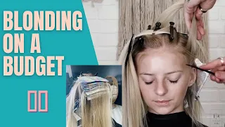 BLONDING ON A BUDGET!! Foil Placement for Maximum Brightness With The Least Amount of foils!