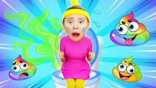 Rainbow Poo Poo Song 💩🌈 Funny Kids Songs And Nursery Rhymes by Babanana