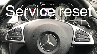 Mercedes GLA, C-Class, A-Class | Service Reset | 2016