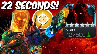 1 MILLION HP in 22 SECONDS - Grandmaster's Gauntlet Void - Marvel Contest of Champions