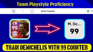 M. Demichelis Legendary || max level max rating efootball 2023 level up Martín Demichelis