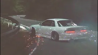 jdm cars drifting in japan with lofi chill music playing in the background