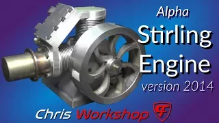 Moteur Stirling Alpha version 2014