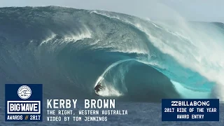 Kerby Brown at The Right - 2017 Billabong Ride of the Year Entry - WSL Big Wave Awards