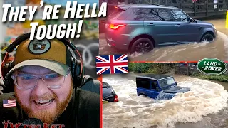 American (Jeep Guy) Reacts to Land Rovers Fording Deep Flood Waters