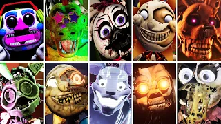 FNAF: Security Breach + Ruin DLC - All Bosses