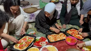 아르슬란밥 축구 & 탄두르 피자 만들기 Arslanbob Football & Tandoor Pizza making | Kyrgyzstan