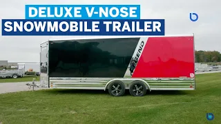 Bluewater Trailers presents the Legend Deluxe V-Nose Snow Trailer