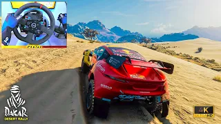 Finally DAKAR DESERT RALLY with wheel support on PS5! SIMULATION MODE Gameplay | Thrustmaster T300