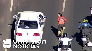 En video: Lo que le dijo un ciclista a AMLO camino a la toma de posesión