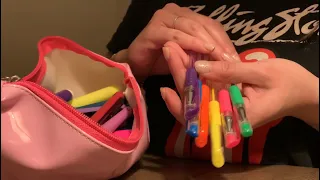 ✏️ ASMR ~ PVC Pencil Pouch Rummaging | PVC Tapping | No Talking