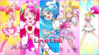 [MMD x Precure] Love Link Dance [Cure Sky, Cure Star, Cure Grace, Cure Summer, Cure Heart]