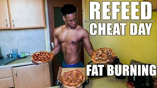 FULL DAY OF EATING - FAT BURNING REFEED/CHEAT DAY TO GET SHREDDED