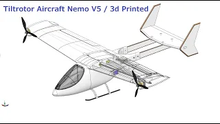 New design for my Tiltrotor RC Aircraft Nemo V5