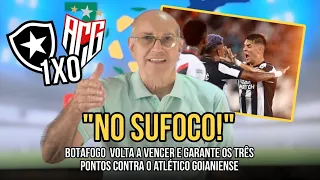 BOTAFOGO TOMA SUFOCO, MAS GARANTE A PRIMEIRA VITÓRIA NO BRASILEIRÃO - BOTAFOGO 1x0 ATLÉTICO-GO