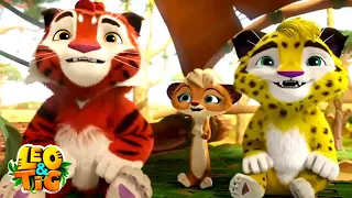 LEO and TIG 🦁 🐯 Spring festival Episodes collection 🌻🌼 Moolt Kids Toons Happy Bear