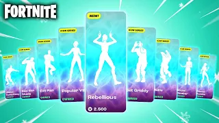 ALL ICON SERIES DANCES & EMOTES IN FORTNITE