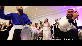 Lebanese and Greek  Wedding Entrance in Melbourne 13 + www melbournefilms com