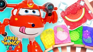 Playing in Ice cream shop with superwings | Ice cream | Super wings Toy | Learn colors🌈