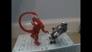 Aliens vs Predators mega construx stop motion (old vid)