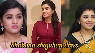 Shabana shajahan dress collection | sembaruthi | zee Tamil serial