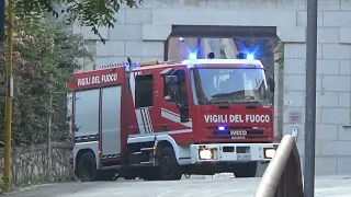 APS Iveco City2000+CA/ESK Fiat Fullback Vigili del Fuoco - Comando Provinciale di Imperia in sirena!