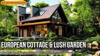 The Charming of Modern European Cottage With Lush Surroundings | Secret Garden Retreat