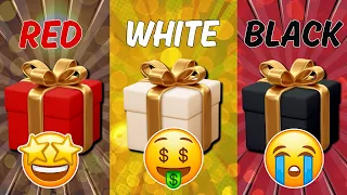 Choose Your Gift 🎁💥🔥 | Gift Box Challenge | 🔴Red, ⚪White or ⚫Black 😝