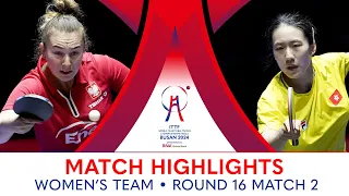 Zhu Chengzhu (HKG) vs Natalia Bajor (POL) | WT R16 - Match 2 | #ITTFWorlds2024