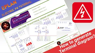 How to generate Terminal diagram Report in EPLAN Electric P8 I EPLAN for Beginners I ElectroVerse