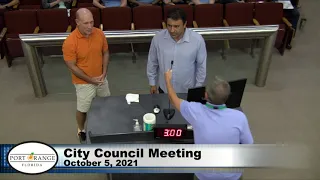 Regular City Council Meeting - 10/5/2021