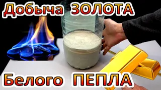 Добываю ЗОЛОТО ПЕПЛА белого! Это РЕАЛЬНАЯ ПРОСТАЯ ТЕХНОлогия!