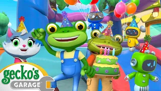 Gecko's Garage - Happy Birthday Gecko! | BRAND NEW | Cartoons For Kids | Toddler Fun Learning