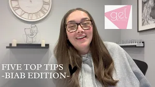 5 TOP TIPS - BIAB EDITION | THE NAIL ROOM BY GEE