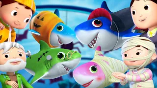 Halloween Shark Doo Doo Doo| Little Baby Bum Halloween Cartoons | Moonbug Halloween for Kids