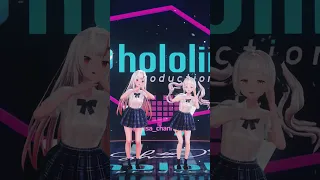 【hololive 'SHORTS' MMD】百鬼あやめ＆紫咲シオン(JK Costume)【愛包ダンスホール／HIMEHINA】#百鬼絵巻 #シオンの書物 #mmdホロライブ#shorts