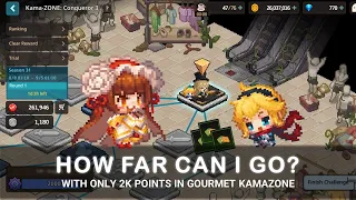 [Guardian Tales] Climbing Gourmet Kamazone with 2k Points | Run Breakdown