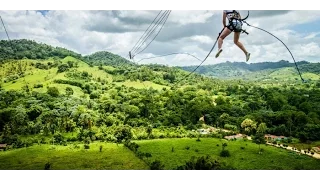 WOULD YOU JUMP? SCARY JUMP IN DOMINICANA AND CANOPY EXTREME ZIP LINE / АДСКАЯ ТАРЗАНКА В ДОМИНИКАНЕ
